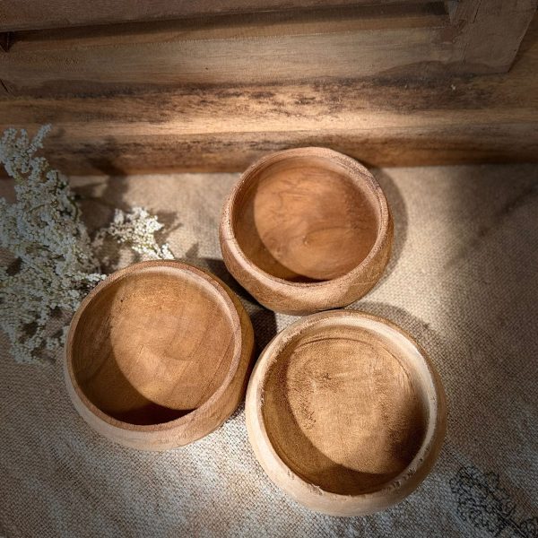 Houten Schaaltje Rond - Afbeelding 2