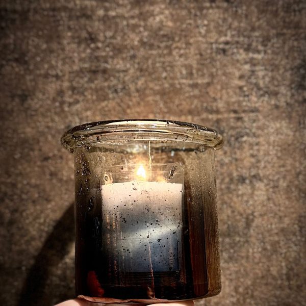 Windlicht Glas Dikke Rand Hoog - Afbeelding 2