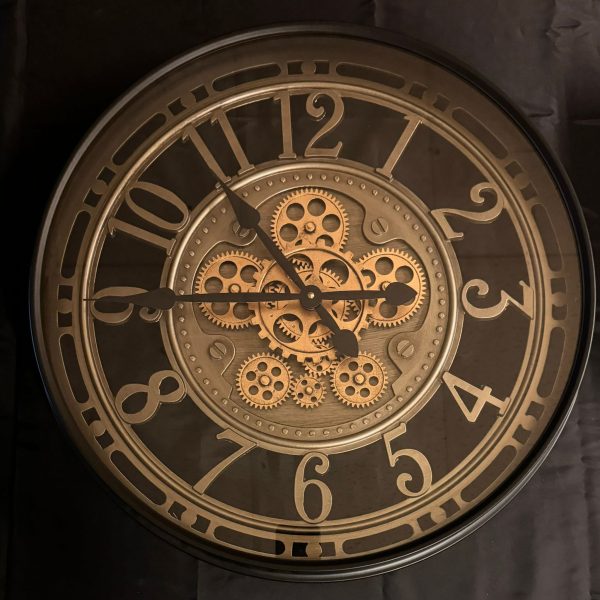 Klok 10 Cijfers Zwart Goud Zilver G6079942