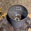 Lampenkap Koker Model Zwart met Gouden Glitter - 2063 - Afbeelding 2