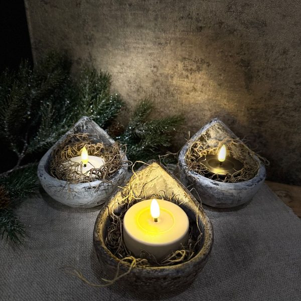 Cadeauset Stenen bakje met LED-lichtje
