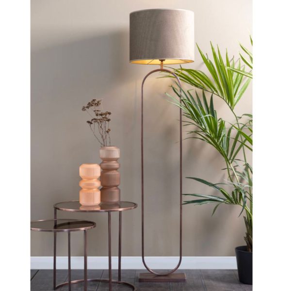 Jamiri Vloerlamp Antiek Koper