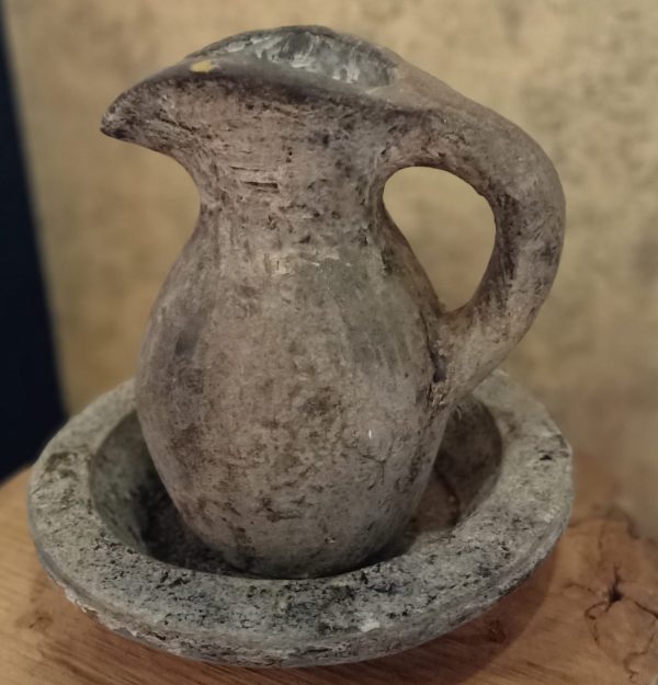 Potterie aardewerk lampetstel Grey - Afbeelding 2
