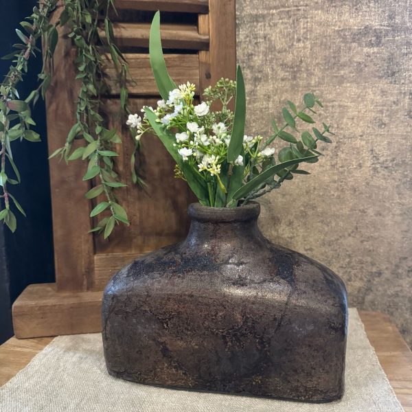 Potterie aardewerk pot Choco White 15