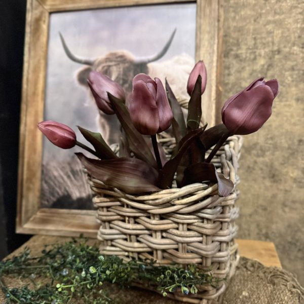 Kunst tulpen Oud Roze