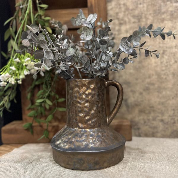 Vaasje Bronze met handvat
