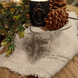 Shabby doek Hooglander Grijs